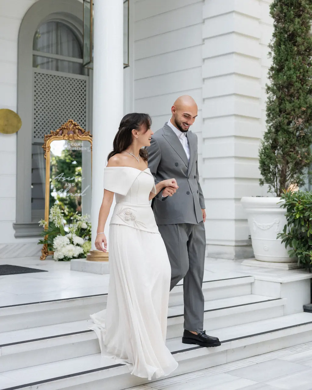 Asena & Ahmed, Bosphorus Palace Hotel dış çekimi — kare 31