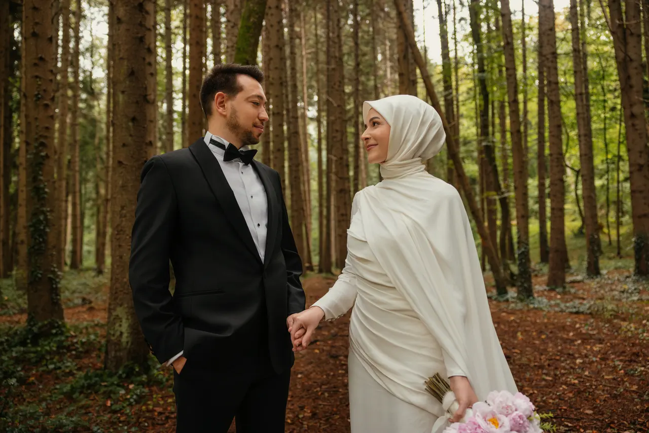 Merve & Muhammed, Belgrader Wald Fotoshooting — Bild 14